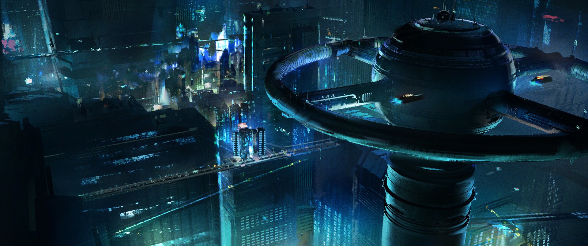 Janix Civil Defense headquarters concept art by Molly Denmark